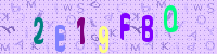 Blue Captcha Image