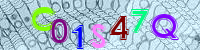 Blue Captcha Image